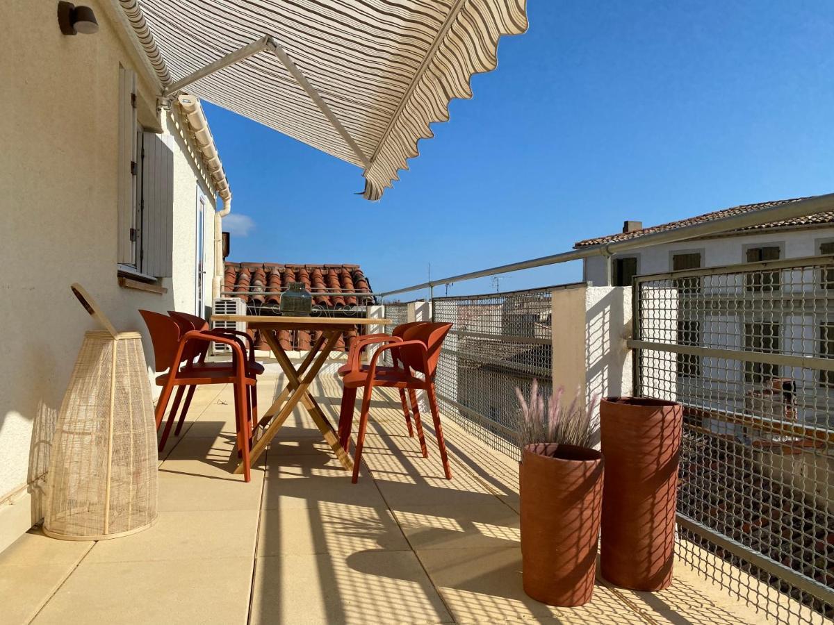 Ferienwohnung La Terrasse Sur Les Toits Narbonne Exterior foto